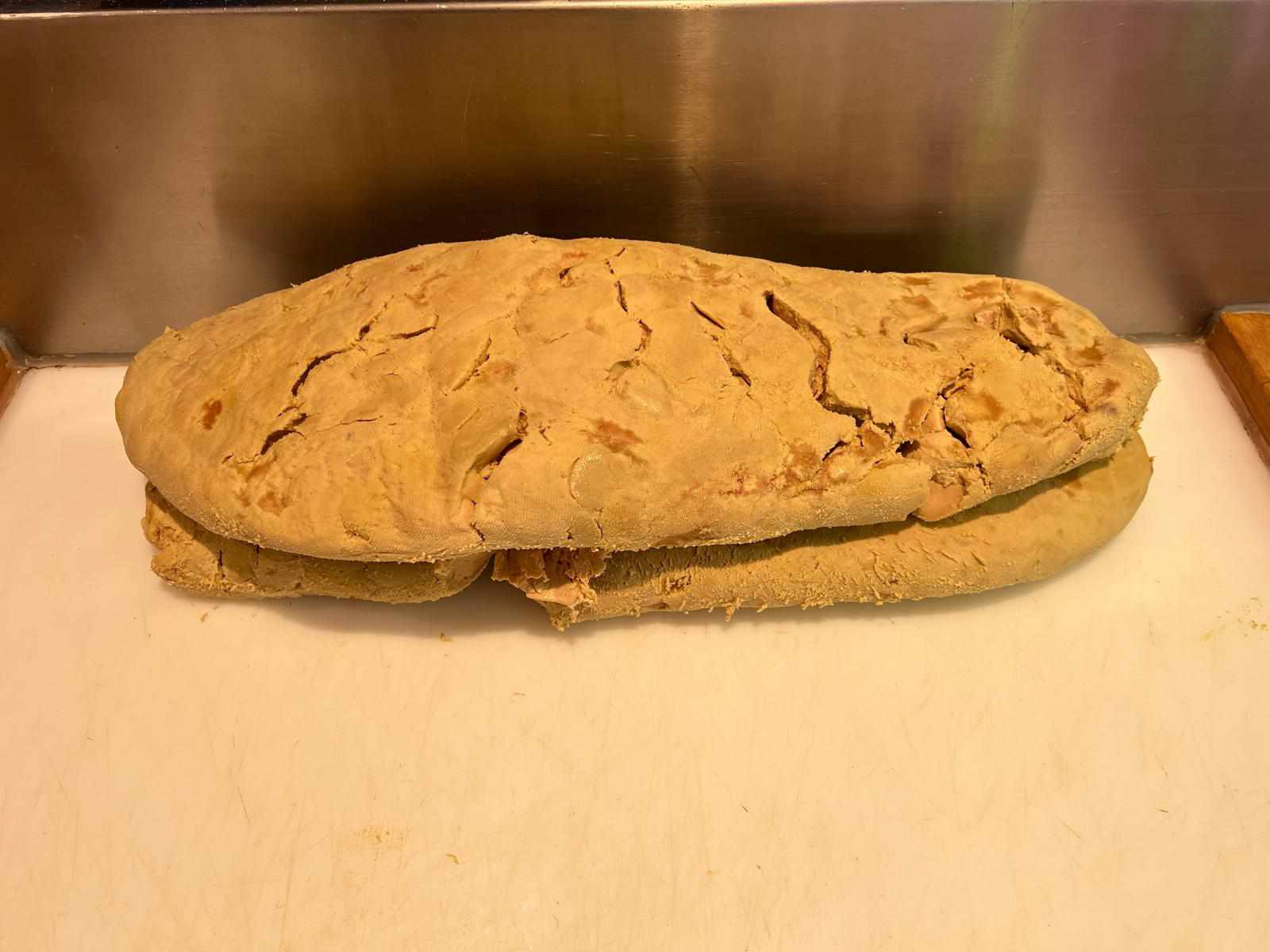 Foie gras maison, cuisson en croûte de sel